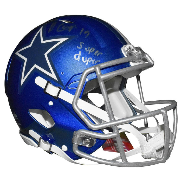 Dallas Cowboys Amari Cooper Signed Flash Helmet outlets (JSA)