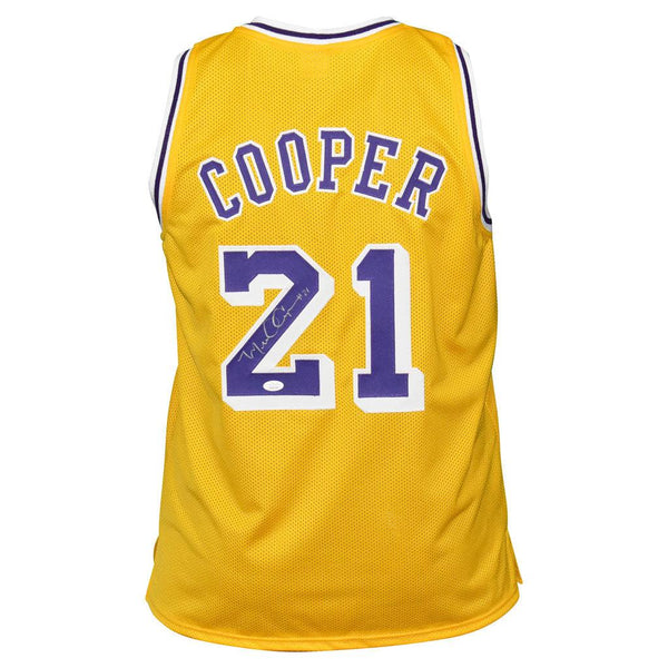 Michael Cooper Signed Los Angeles White Basketball outlet Jersey (JSA)