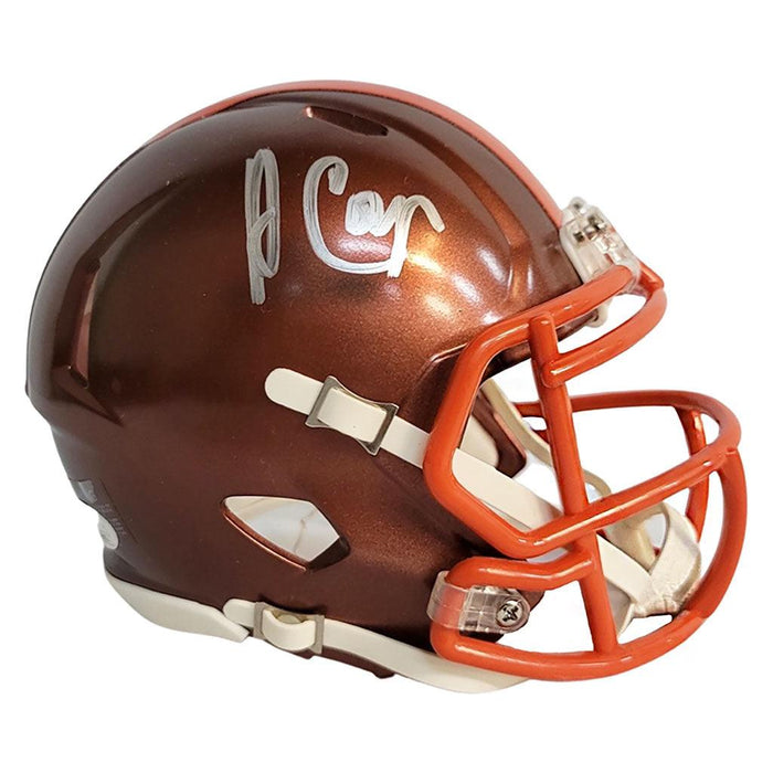 cleveland browns autographed riddell speed helmet