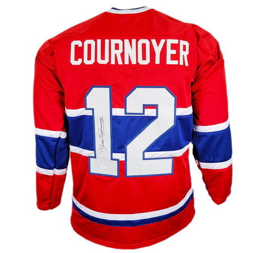 Yvan Cournoyer Signed Montreal Red Hockey Jersey (JSA) - RSA