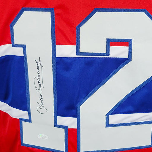 Yvan Cournoyer Signed Montreal Red Hockey Jersey (JSA) - RSA
