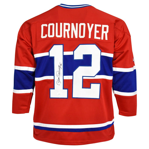 Yvan Cournoyer Signed Montreal Red Hockey Jersey (JSA) - RSA