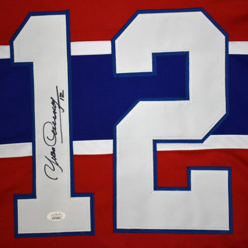 Yvan Cournoyer Signed Montreal Red Hockey Jersey (JSA) - RSA