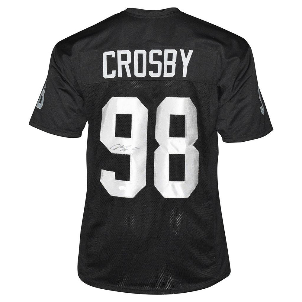 Maxx Crosby Signed Las Vegas Pro Black Football Jersey (JSA) - RSA