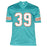 Larry Csonka Signed Miami Blue Football Jersey (JSA) - RSA