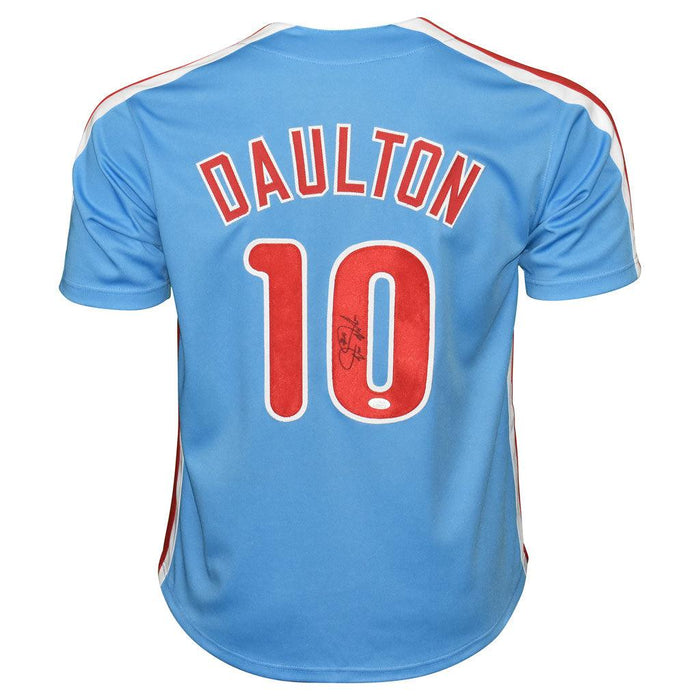 Darren Daulton Signed Philadelphia Light Blue Baseball Jersey (JSA)