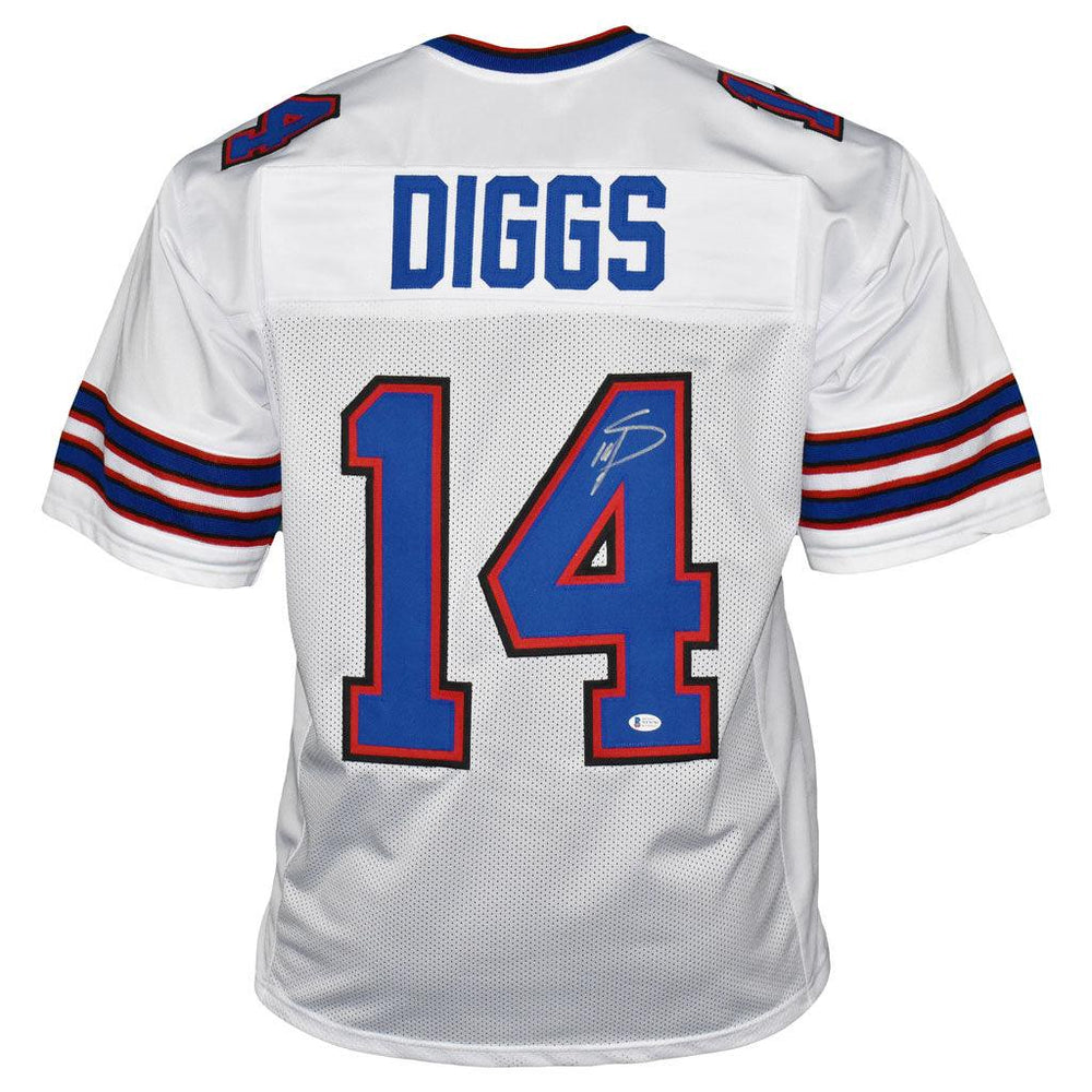 Stefon Diggs Signed & Professionally Framed Custom Blue Football Jersey