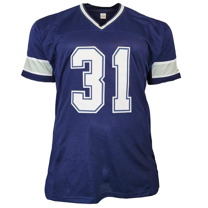 Dallas Cowboys Trevon Diggs Autographed Pro Style Blue Jersey JSA