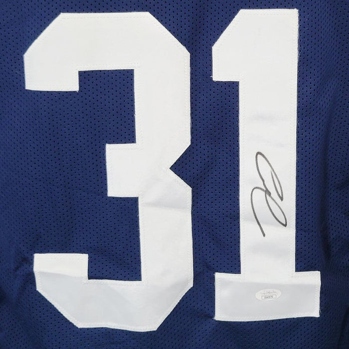 Trevon Diggs Signed Dallas Blue Rookie Number Football Jersey (JSA)