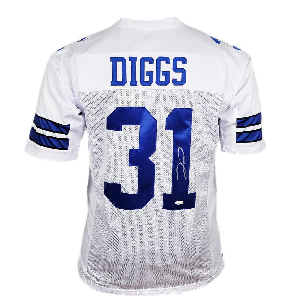 Trevon Diggs Dallas Cowboys Autographed White Football Jersey