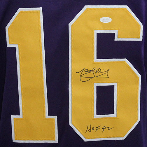 RSA Marcel Dionne Los Angeles Autographed Pro Style Hockey Jersey Purple (JSA) HOF Inscription Included