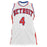 Joe Dumars Signed Detroit Pro White Basketball Jersey (JSA) - RSA