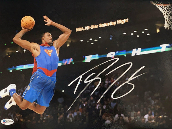 Dwight Howard Superman Dunk Signed 11x14 Photo Beckett RSA