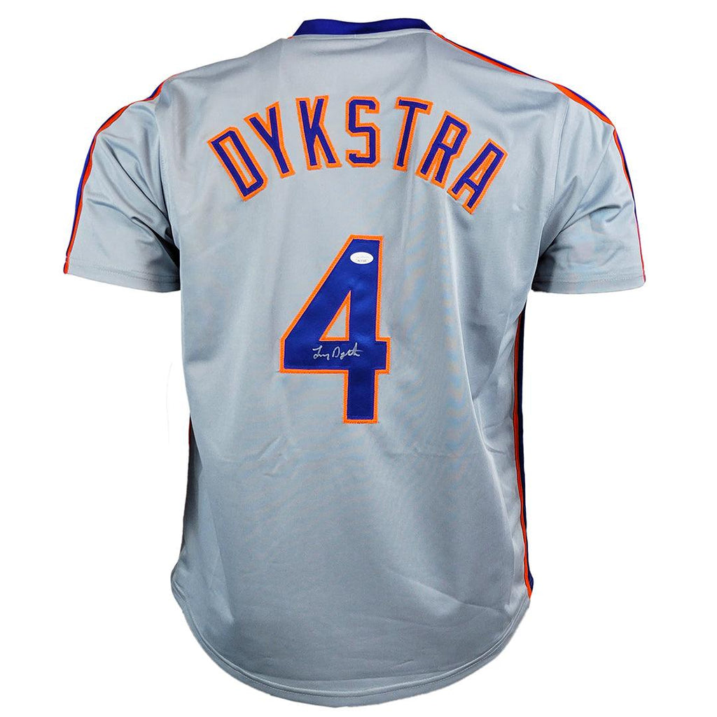 Lenny Dykstra Signed New York Grey Baseball Jersey (JSA) — RSA