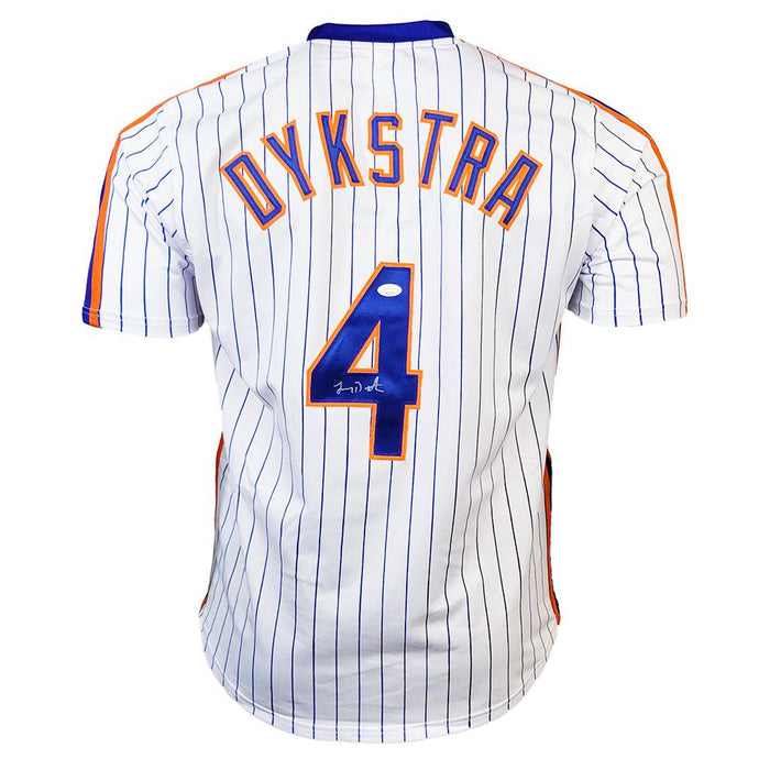 Lenny Dykstra Signed New York White Pinstripe Baseball Jersey (JSA)