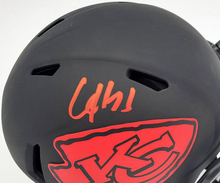 Clyde Edwards-Helaire Autographed Kansas City Chiefs Eclipse Black