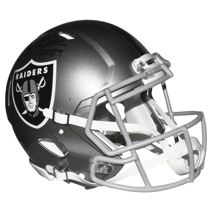 Bryan Edwards Signed Oakland Raiders Authentic Speed Full-Size Football Helmet (JSA) - RSA