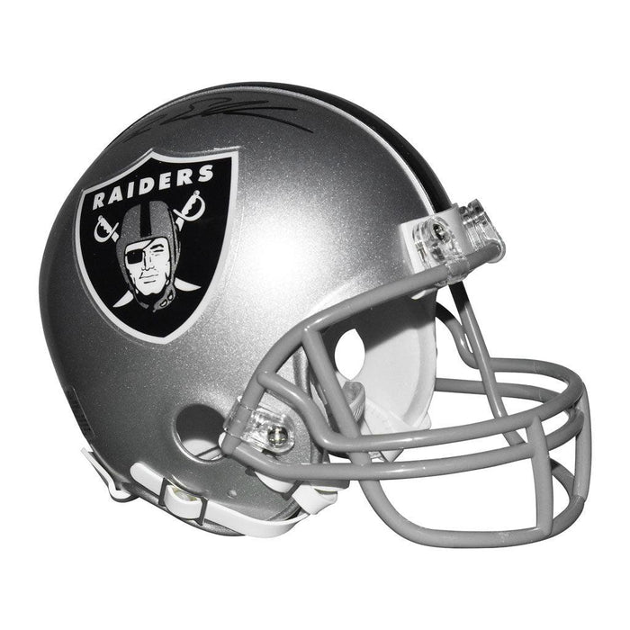 Bryan Edwards Autographed Signed Raiders Mini Helmet With Just Win Baby-  Beckett W Black