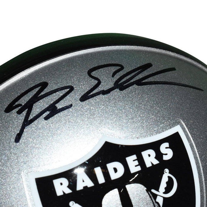 Bryan Edwards Signed Oakland Raiders Mini Replica Football Helmet (JSA)