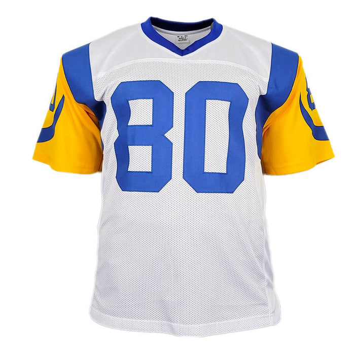 Henry Ellard Signed St Louis White Football Jersey (JSA) — RSA