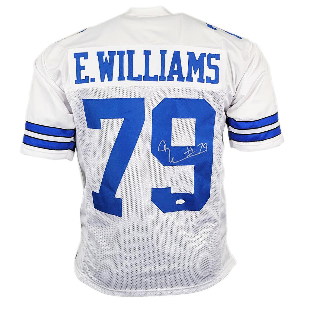 Erik Williams Signed Dallas White Football Jersey (JSA) — RSA