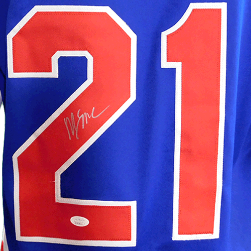 Mike Eruzione Autographed Team USA Olympic Jersey Blue (JSA) — RSA