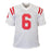 Zach Evans Signed Ole Miss College White Football Jersey (JSA) - RSA