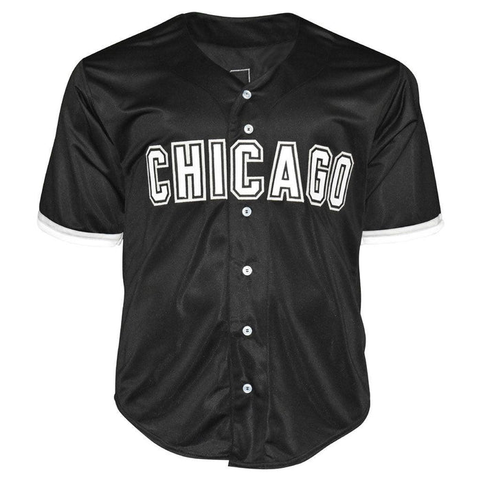 ShopRSA Carl Everett Signed Chicago Black Baseball Jersey (Beckett)