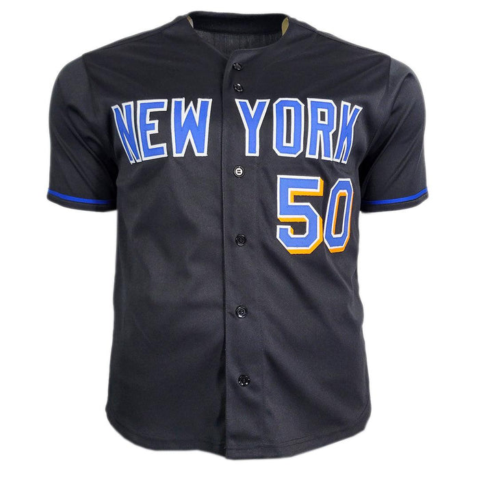 Sid Fernandez Signed New York Alternate Black Baseball Jersey (JSA) - RSA