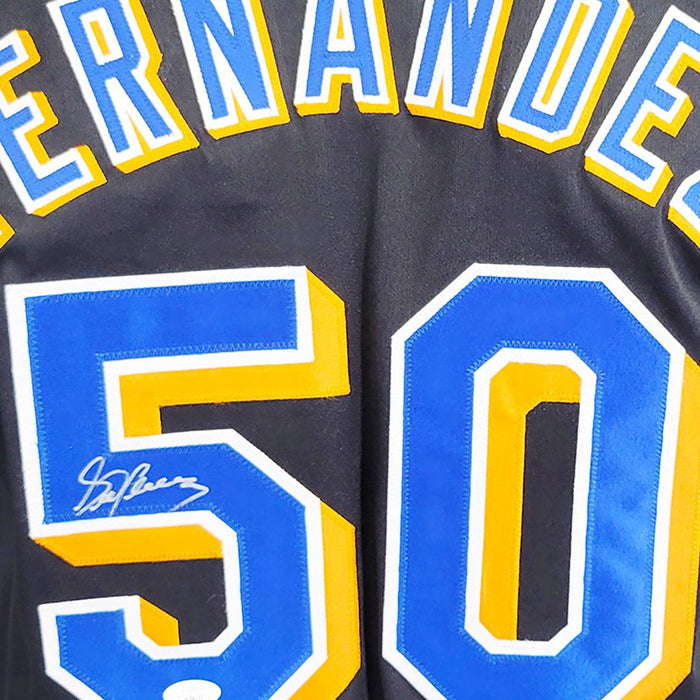 Sid Fernandez Signed New York Alternate Black Baseball Jersey (JSA) - RSA