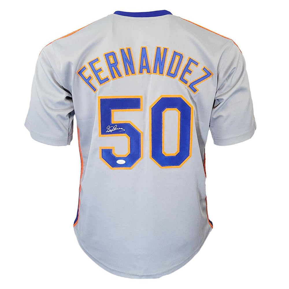 Sid Fernandez Signed New York Grey Baseball Jersey (JSA) - RSA