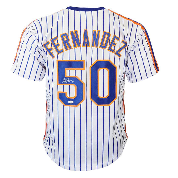 Sid Fernandez Signed New York Pinstripe Baseball Jersey (JSA) - RSA