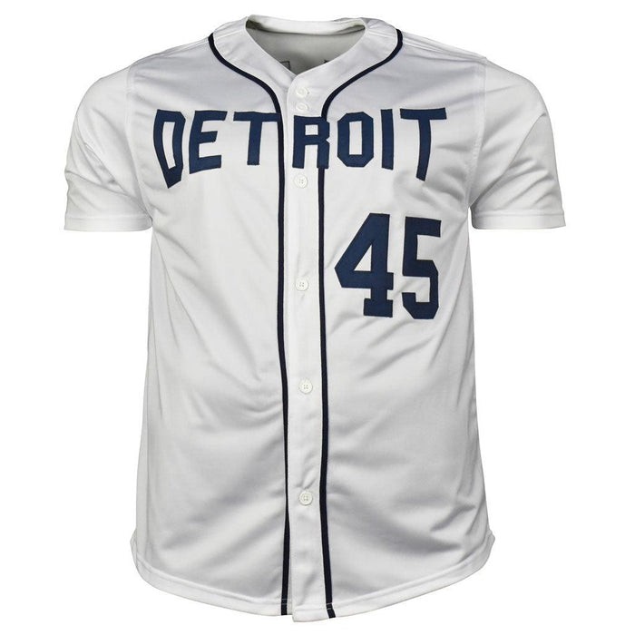 Detroit Tigers Cecil Fielder Autographed Pro Style Grey Jersey BAS  Authenticated