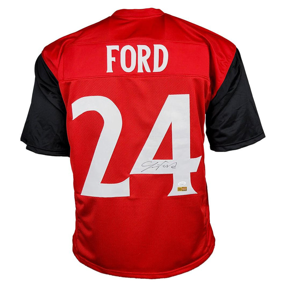 Jerome Ford Signed College Red Jersey (JSA) - RSA
