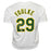 Keith Foulke Signed Oakland White Baseball Jersey (JSA) - RSA