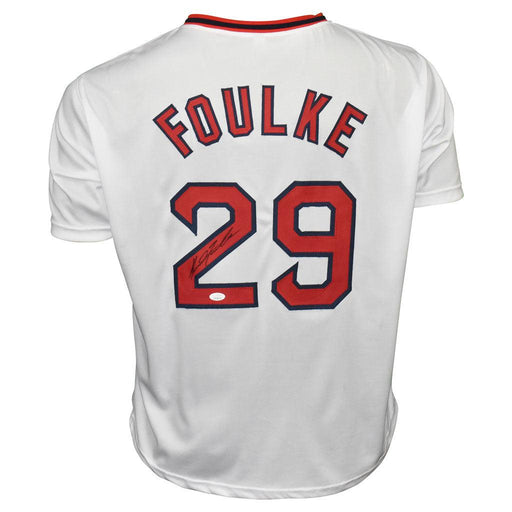 Keith Foulke Signed Boston White Baseball Jersey (JSA) - RSA