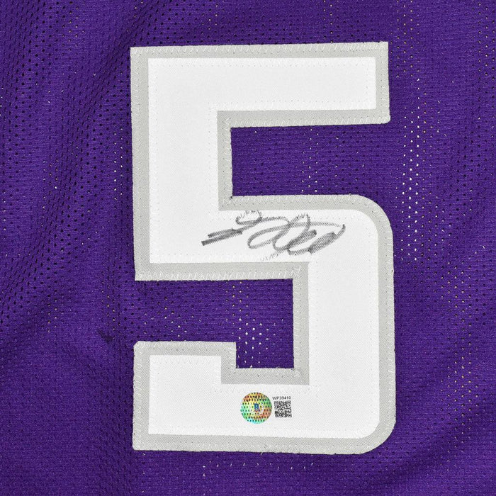 De'Aaron Fox Signed Sacramento Purple Basketball Jersey (Beckett) - RSA