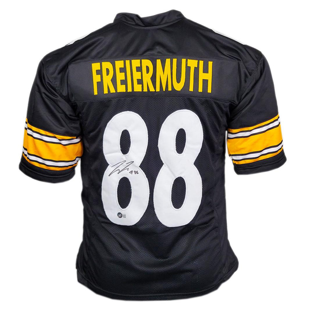 Pat Freiermuth Signed Pittsburgh Black Football Jersey (Beckett) - RSA