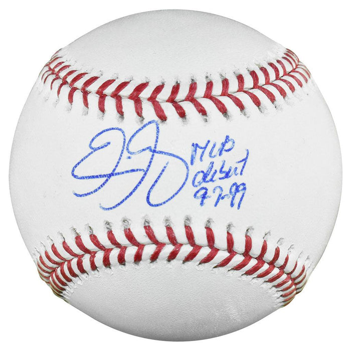Eric Gagne Signed MLB Debut 9-7-99 Inscription Rawlings Official Major League Baseball (JSA) - RSA