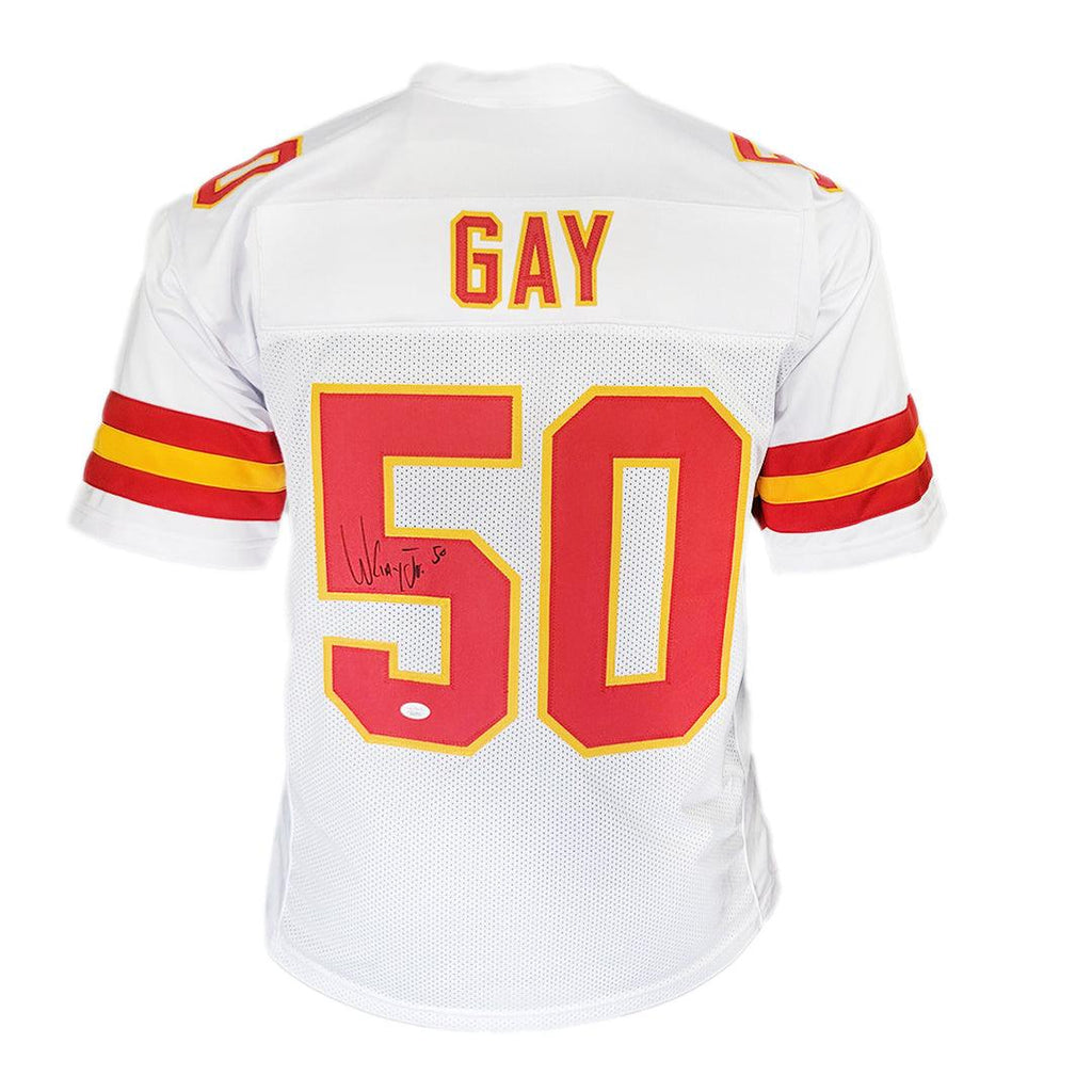 Willie Gay Jr Signed Kansas City White Football Jersey (JSA)