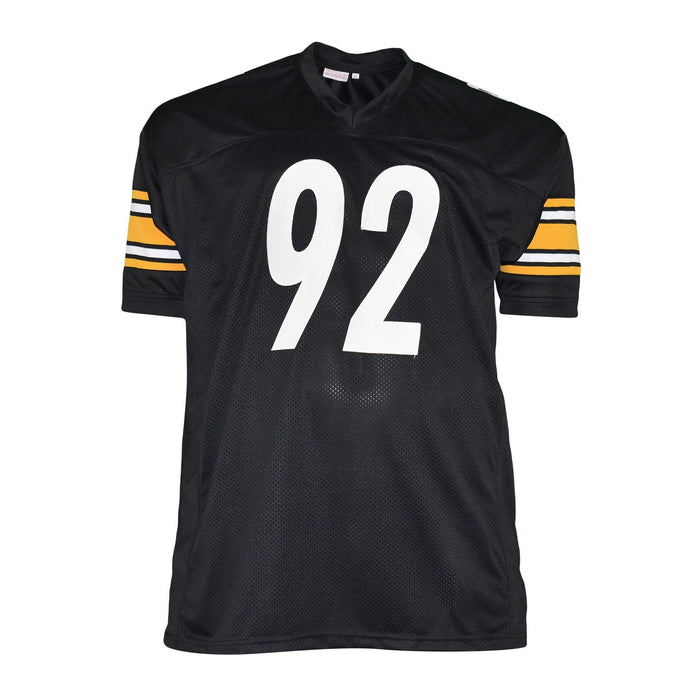 Jason Gildon Signed Pro-Edition Black Football Jersey (JSA) — RSA