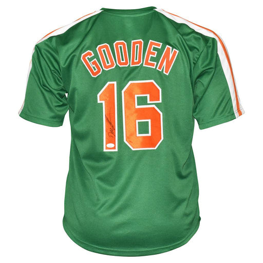 Doc Gooden Signed New York Green Baseball Jersey (JSA) - RSA