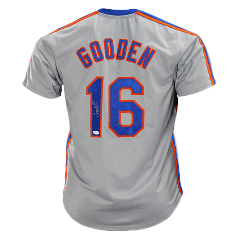 New York Mets Dwight Doc Gooden Autographed Pro Style Blue Jersey BAS  Authenticated
