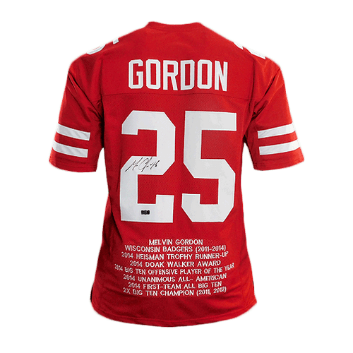 Melvin Gordon Autographed Memorabilia