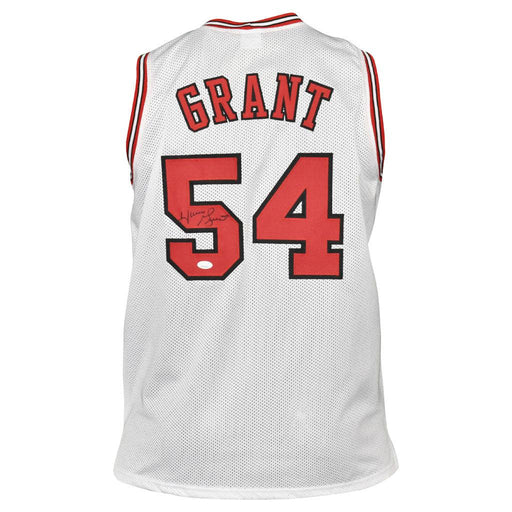 Horace Grant Signed Chicago White Basketball Jersey (JSA) - RSA
