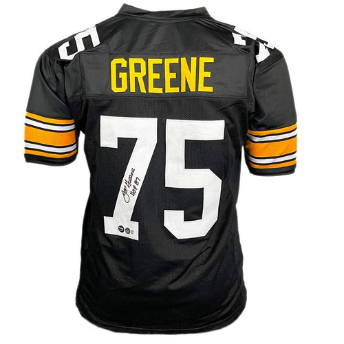 "Mean" Joe Greene Signed Pittsburgh Black Football Jersey (JSA  COA)