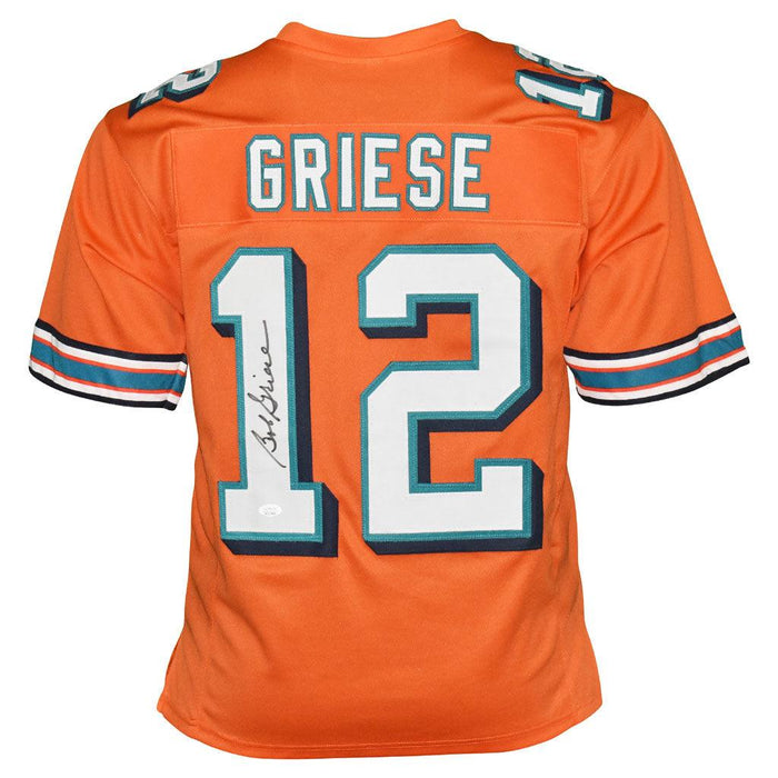 Bob Griese Signed Miami Orange Football Jersey (JSA)