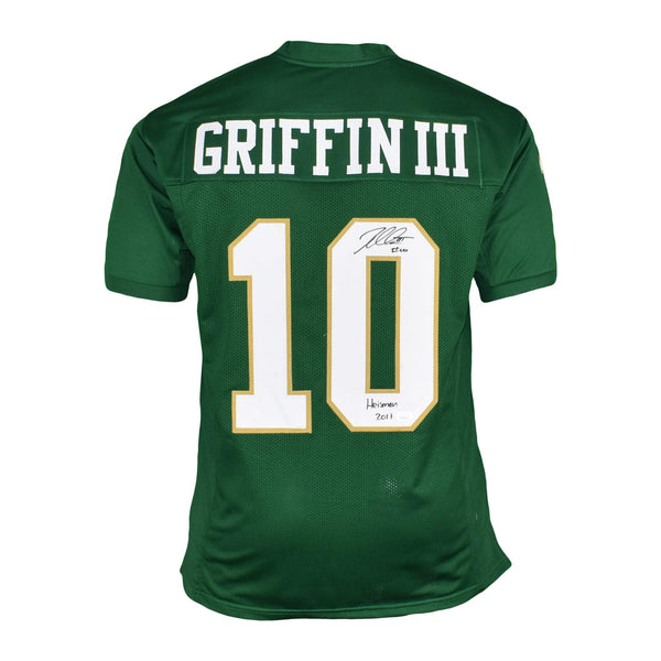 Robert Griffin III Signed Baylor College Green Football Jersey (JSA) — RSA