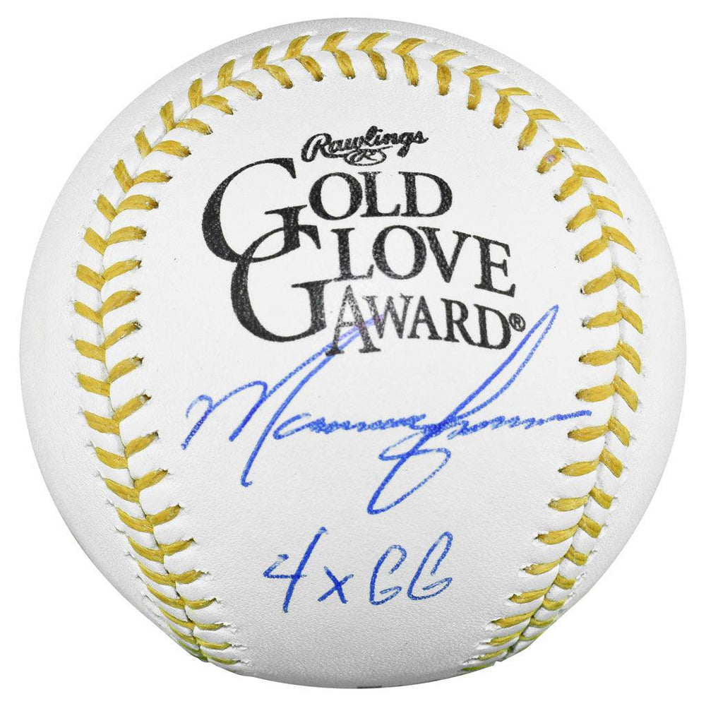 Marquis Grissom Signed 4x GG Inscription Rawlings Official MLB Gold Glove Baseball (JSA) - RSA