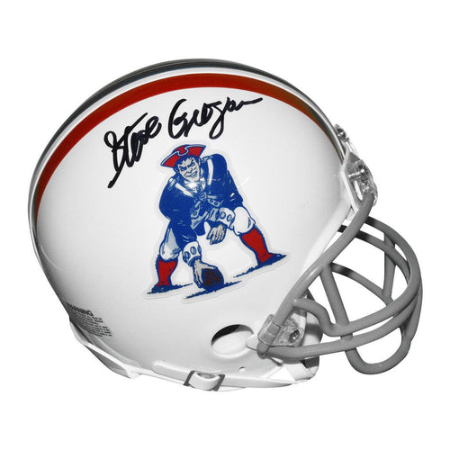 Steve Grogan Autographed New England Patriots Throwback Mini Helmet JSA  Authenticated - Tennzone Sports Memorabilia